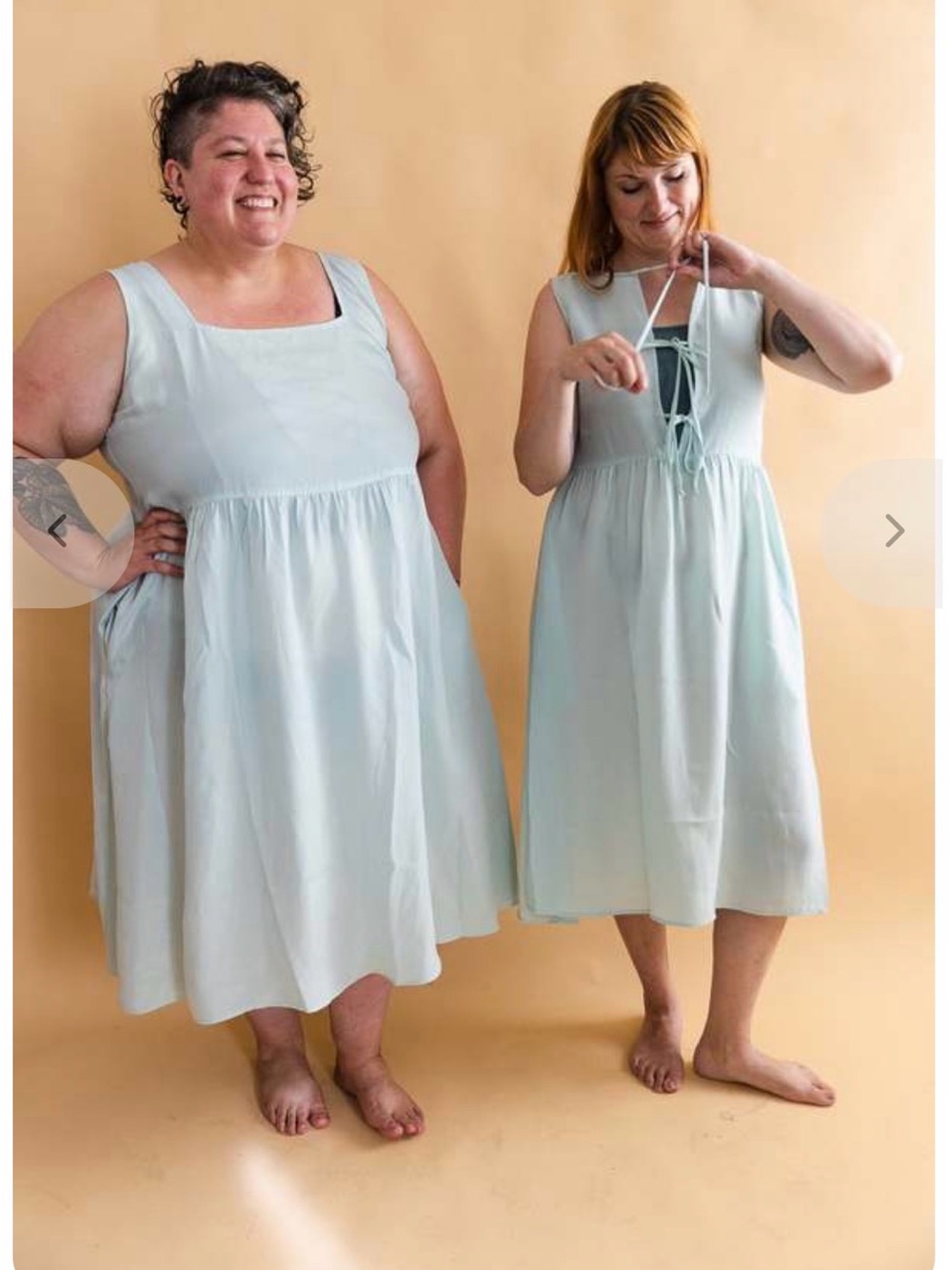 XXXL Altar Reversible Gwendolyn Dress Mist Cupro